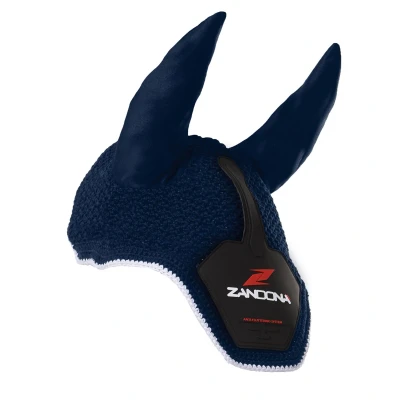 Abbildung von Zandona Fliegenhaube AFS Ear Bonnet Navy/Schwarz Vollblut