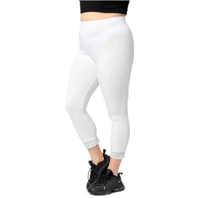Abbildung von Merry Style Leggings Große Größen Damen 3/4 Länge mit Spitze aus Viskose MS10 452 (1 tlg)