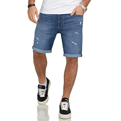 Abbildung von Jack &amp; Jones Jjirick Jjiinfinity Jeans Shorts, Herren, Größe: XXL, Medium blue denim