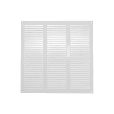 Abbildung von 30 x cm weiße Abdeckung der Entlüftung Stahlrücklauf Luftgitter für Decke und Seitenwand HVAC mit Insektenschutzgitter (300 300 mm, weiß)