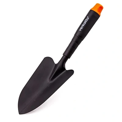 Abbildung von Mivos Blumenkelle aus Metall zum An und Umpflanzen Klein Pflanzkelle Garten Balkon Hand Gartenschaufel für Gartenarbeiten Handschaufel mit Arbeitsbreite von 8 cm