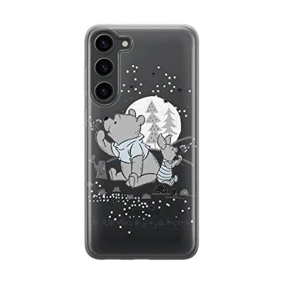 Abbildung von ERT Group Handyhülle für Samsung S23 Original und offiziell Lizenziertes Disney Muster Winnie The Pooh &amp; Friends 008 optimal an die Form des Handy angepasst, teilweise transparent