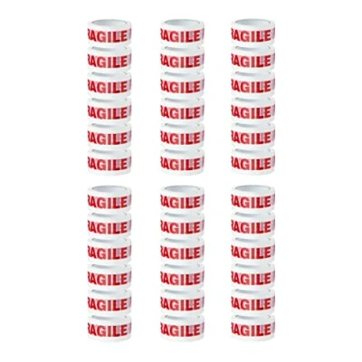 Abbildung von ACIT Klebeband mit Aufschrift FRAGILE 1 Karton 36 Rollen Größe 66 x 50 cm, zerbrechliches