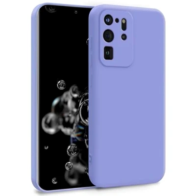 Abbildung von MyGadget Hülle für Samsung Galaxy S20 Ultra Zweilagige Handyhülle mit Kameraschutz Cover Innenfutter &amp; Silikon außen Flieder