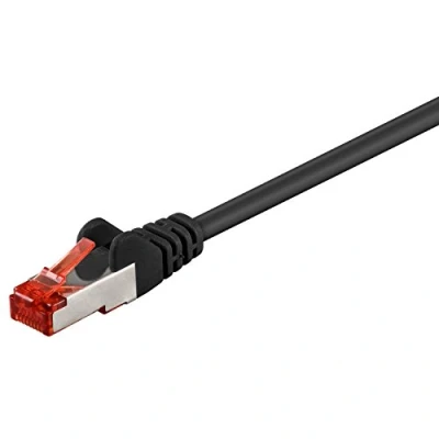 Abbildung von Goobay 68687 CAT 6 Anschlusskabel S/FTP (PiMF) 0,5 m schwarz