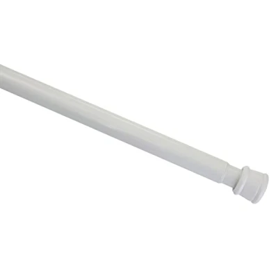 Abbildung von GARDINIA Spannstange, Metall Stange, Ausziehbar, Gardinenstange ohne Bohren und Schrauben, Ø 23/26 mm, Länge 60 100 cm, Weiß
