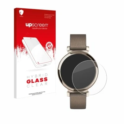 Abbildung von upscreen Schutzglas für Garmin Lily 2 Schutzfolie, Glas Folie [Klar, 9H Panzerschutz, Anti Fingerprint]