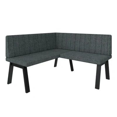Abbildung von Eckbank Akiko Metal A Eckbankgruppe für Ihrem Esszimmer, Küche modern, Sitzecke, Essecke. Perfekt Küche, Büro und Rezeption. Solide Starke Verarbeitung. (130x130 Inari96)