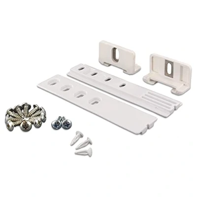 Abbildung von DL pro Universal Türmontageset für Schlepptür Schleppscharnier kompatibel mit Liebherr 9086322 Befestigung Halterung Einbau Kühlschrank Gefrierschrank Kühl Gefrierkombination