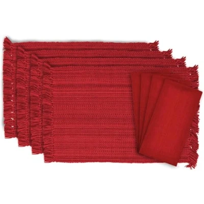 Abbildung von DII Variegated Tischplatten Kollektion, Esszimmer Set, Tango Red, 8 teilig