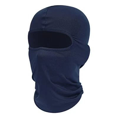 Abbildung von fuinloth Sturmhauben, Gesichtshaube, Skimaske, Hals Gaiter, UV Schutz, Motorrad und Fahrrad Gesichtsmaske, Balaclavas für Herren/Damen Dunkelblau