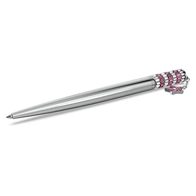 Abbildung von Swarovski Lucent Kugelschreiber, Rosa, Verchromter Stift mit Edlen Kristallen