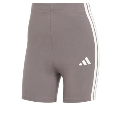 Abbildung von adidas Sportswear Essentials 3STRIPES Waisted Tights, Damen, Größe: Small, Grey strata white