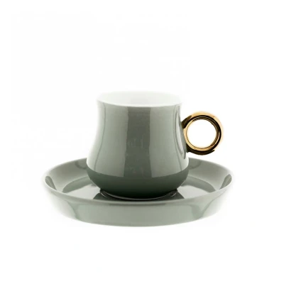 Abbildung von Mulex Espressotasse 12 Tlg Set Mokkatassen mit Untertasse aus Porzellan 100 ml