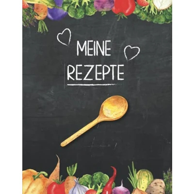 Abbildung von Meine Rezepte DIY Rezeptbuch zum Selbstgestalten für 100 mit Inhaltsverzeichnis ca. DIN A4: Leeres Kochbuch selber Schreiben ... sammeln eigener mattes Softcover