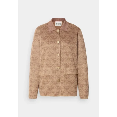 Abbildung von Scotch &amp; Soda Monogram Jacket Strickjacke, Damen, Größe: XS, Desert sand