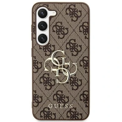 Abbildung von Guess Samsung Galaxy S24 Brown hardcase 4G Big Metal Logo GUHCS24S4GMGBR for (Braun)