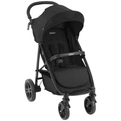 Abbildung von Graco Kinder Buggy Eezefold Midnight, Sportwagen mit Liegefunktion und Einhand Faltmechanismus