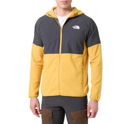 Abbildung von The North Face Glacier Heavyweight FULL ZIP Fleecejacke, Herren, Größe: Small, Turmeric/asphalt grey/black