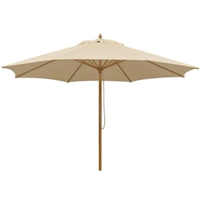 Abbildung von Schneider Sonnenschirm Malaga, natur, 300 cm rund, Gestell Alu/Stahl, Bespannung Polyester, 7.2 kg,