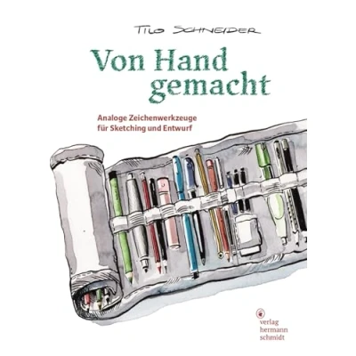 Abbildung von Von Hand gemacht. Analoge Zeichenwerkzeuge für Sketching und Entwurf