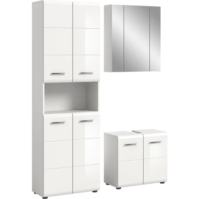 Abbildung von INOSIGN Badmöbel Set &quot;Florenz, 3 tlg. bestehend aus: Hochschrank, Waschbeckenunterschrank &amp;&quot;, Spiegelschrank, Badezimmer, Bad Kombination,