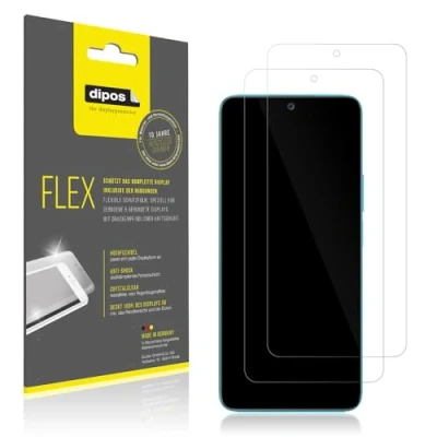 Abbildung von dipos I 2X Schutzfolie 100% kompatibel mit Honor 90 Lite Folie 3D Full Cover Displayschutzfolie