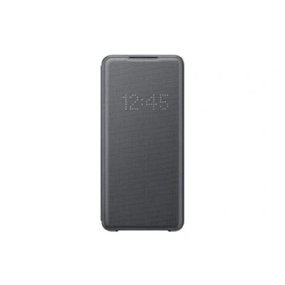 Abbildung von Samsung LED View Smartphone Cover EF NG988 für Galaxy S20 Ultra Handy Hülle, Anzeige, Kartenhalterung, grau 6.9 Zoll