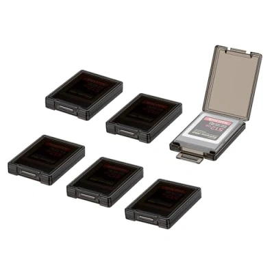 Abbildung von KIWIFOTOS XQD und CFexpress Typ B Karten Aufbewahrung Multi Memory Card Case Stark Starr Speicherkarten Schutzbox für 6 x CFB Speicherkarte