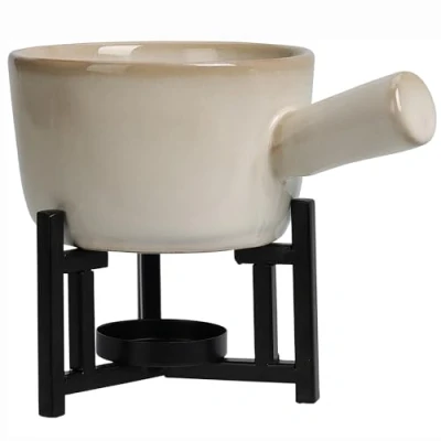 Abbildung von Annastore Fondue Käsefondue Set für 2 Personen mit Gabeln Schokofondue, Käse im Landhausstil