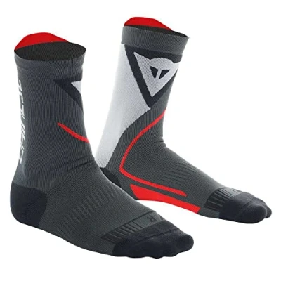 Abbildung von Dainese Thermo Mid Socks, Motorrad Socken Kurz Winter, für Damen und Herren, Schwarz/Rot, EU 39 41