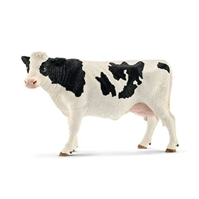 Abbildung von Schleich Figur Farm World Kuh Schwarzbunt Grau 12,5x6,2x8,1