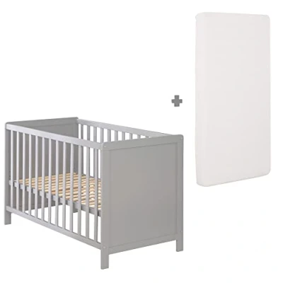 Abbildung von roba® Beistellbett Gitterbett, inkl. Lattenrost, Matratze &amp; Schlupfsprossen