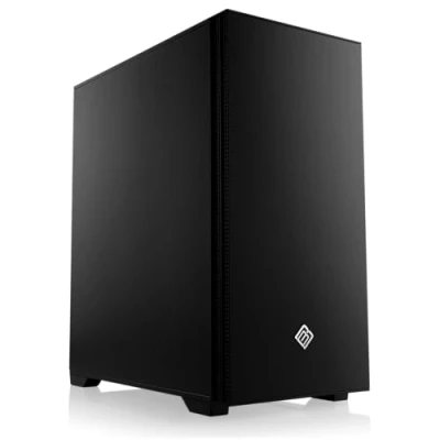 Abbildung von Gaming PC Gehäuse Cronos Mini II Silent Tower, schallgedämmt, Low Noise, vormontierte Lüfter, Micro ATX, ITX, schwarz