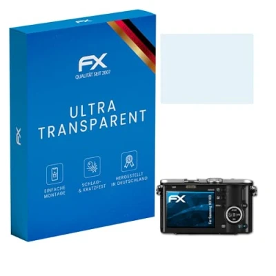 Abbildung von atFoliX Schutzfolie kompatibel mit Samsung NX100 Folie, ultraklare FX Displayschutzfolie (3X)