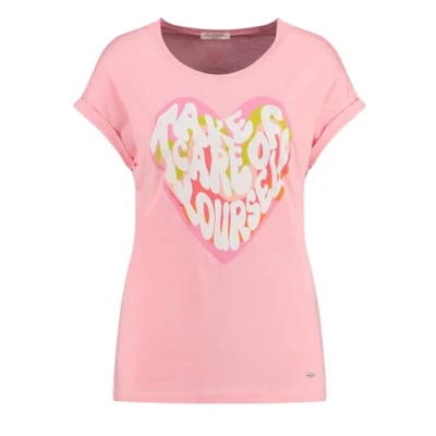 Abbildung von Key Largo WT Careful Round Tshirt print, Damen, Größe: XS, Rose