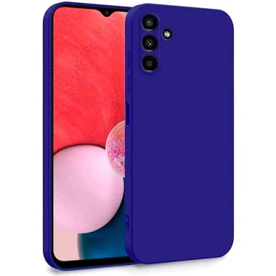 Abbildung von MyGadget Hülle für Samsung Galaxy A13 5G A04s Zweilagige Handyhülle mit Kameraschutz Cover Innenfutter &amp; Silikon außen Dunkel Lila