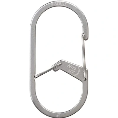 Abbildung von NIte Ize Unisex Erwachsene G Series DUAL Chamber Carabiner, Silber, Gr. 3