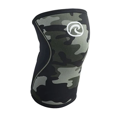 Abbildung von Rehband Kniebandage Sport Kraftsport für Cross Fit &amp; Schweres Training 5mm Neopren in vielen Farben und Größen Unisex Farbe:Camo, Größe:S