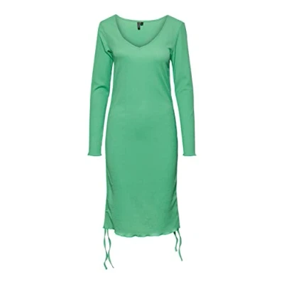 Abbildung von Pieces Pcbendy Ruching Dress Freizeitkleid, Damen, Größe: Small, Irish green