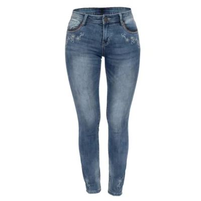 Abbildung von Hangowear Trachtenhose Jeanshose lang WENCKE denim