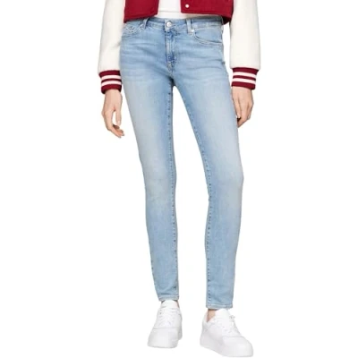 Abbildung von Tommy Jeans Damen Hose Sophie Low Skinny Fit, Blau (Denim Light), 24W/32L