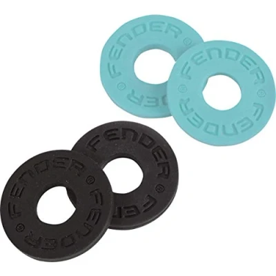 Abbildung von Fender »FENDER STRAP BLOCKS« Gurtsicherungs System 4er Pack Farbe: Schwarz/Daphne Blue, 990819010