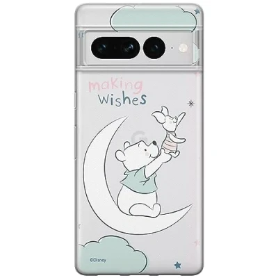 Abbildung von ERT GROUP Handyhülle für Google Pixel 7 PRO Original und offiziell Lizenziertes Disney Muster Winnie The Pooh &amp; Friends 040 optimal an die Form des Handy angepasst, teilweise transparent