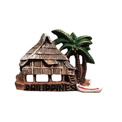 Abbildung von Philippinen 3D Chalet Kühlschrank Magnet Harz Reise Souvenirs, handgemachte Haus &amp; Küche Dekoration Sammlung Geschenk