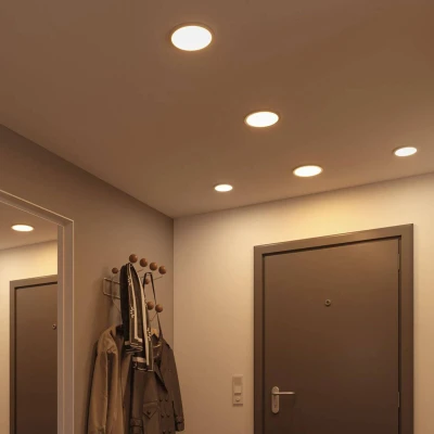 Abbildung von Paulmann 93055 LED Panel Einbauleuchte Areo VariFit IP44 3 Stufen dimmbar 175mm rund incl. 1x13 Watt Weiß Kunststoff 4000 K