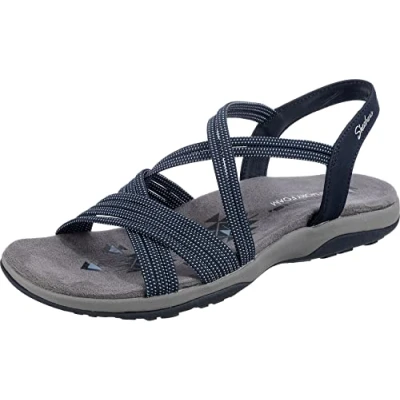 Abbildung von Skechers Reggae SLIM TURN IT UP Trekkingsandale, Damen, Größe: 36, Blau Schuhe