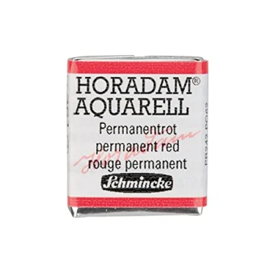 Abbildung von Schmincke HORADAM® AQUARELL feinste Künstler Aquarellfarben, 361 Permanentrot, 14 044, 1/2 Näpfchen