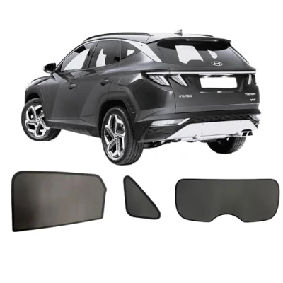 Abbildung von Sonniboy (Sonnenschutz) für die hinteren Seitenscheiben und Heckscheibe CLI10282ABC passend Hyundai Tucson SUV, 5 Door, 2022