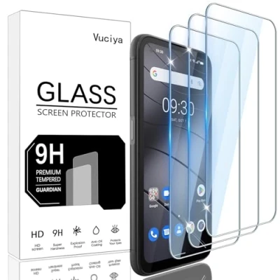 Abbildung von Vuciya Pack of 3 Screen Protector kompatibel mit Gigaset GX6 panzerglas,9H Härte Schutzfolie,Anti Kratzen,Anti Bläschen,HD Clear Film,for